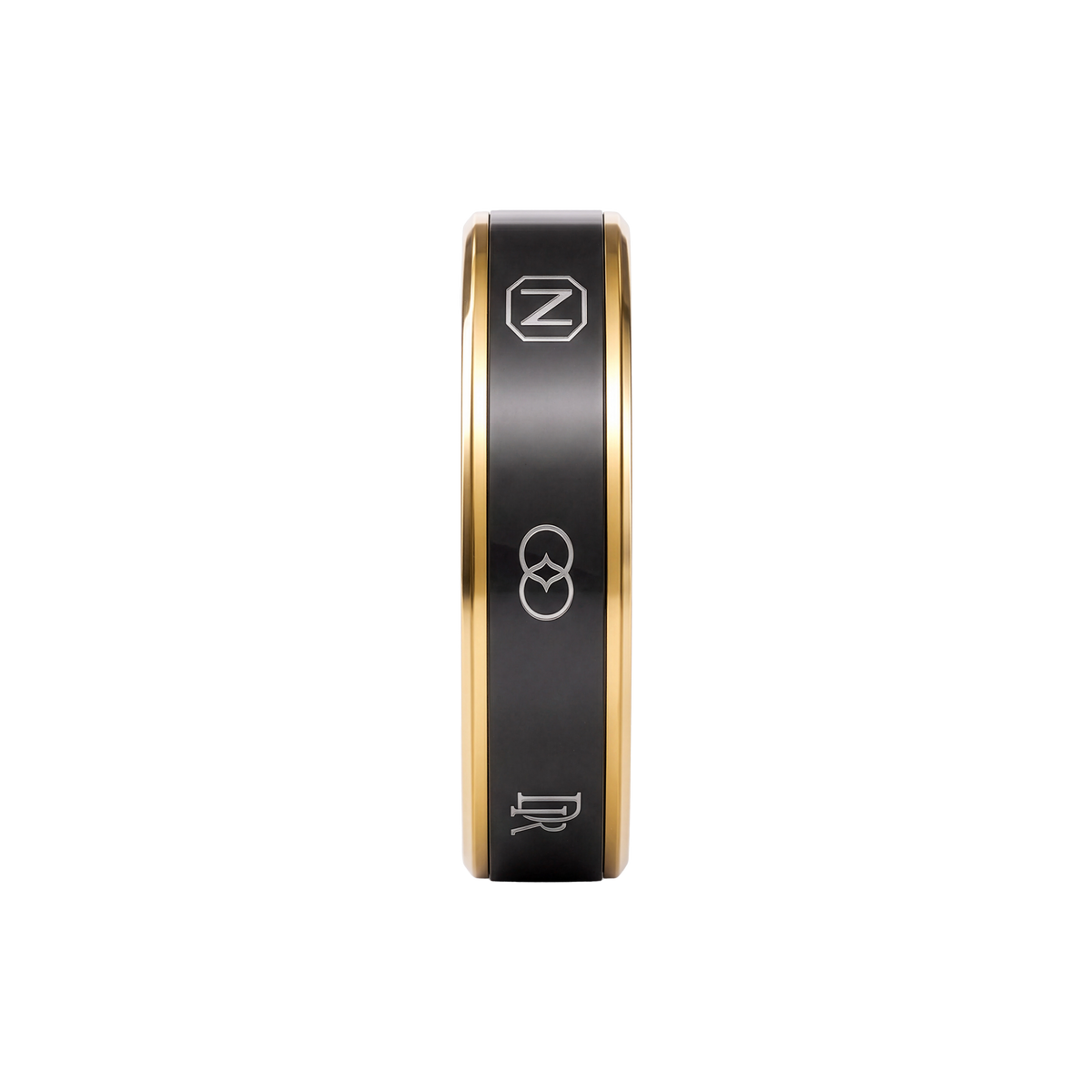 Nodia Ring - Fine Ceramic — Black