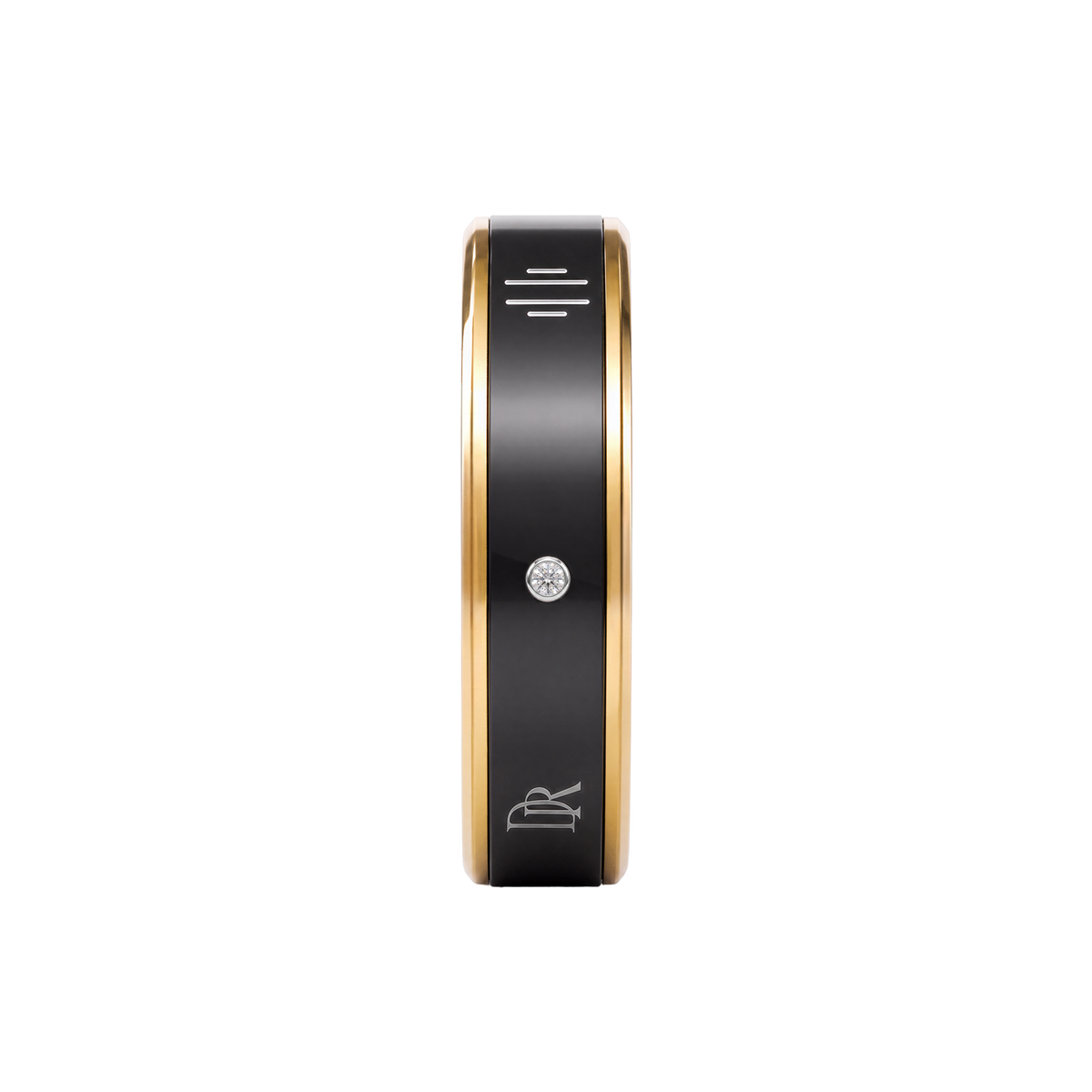 Nodia Ring - Fine Ceramic — Black